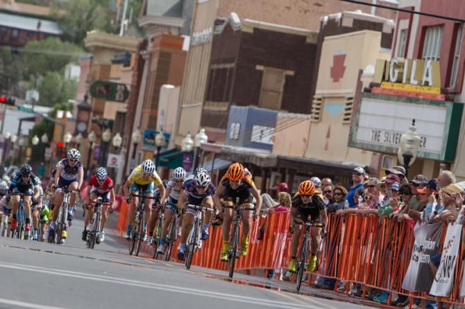 Joelle Numanville (Optum) and teammate Lauren Hall come to the line with a gap on the field.
