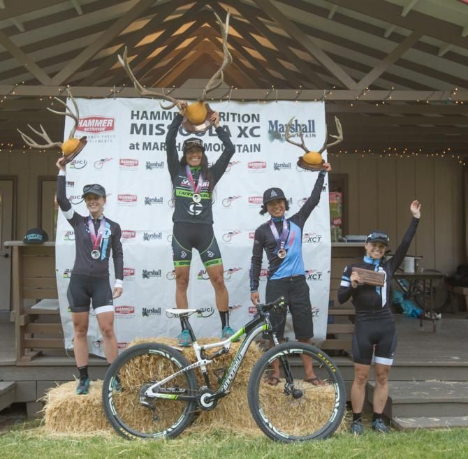 The 2013 Missoula Pro XCT women's podium.