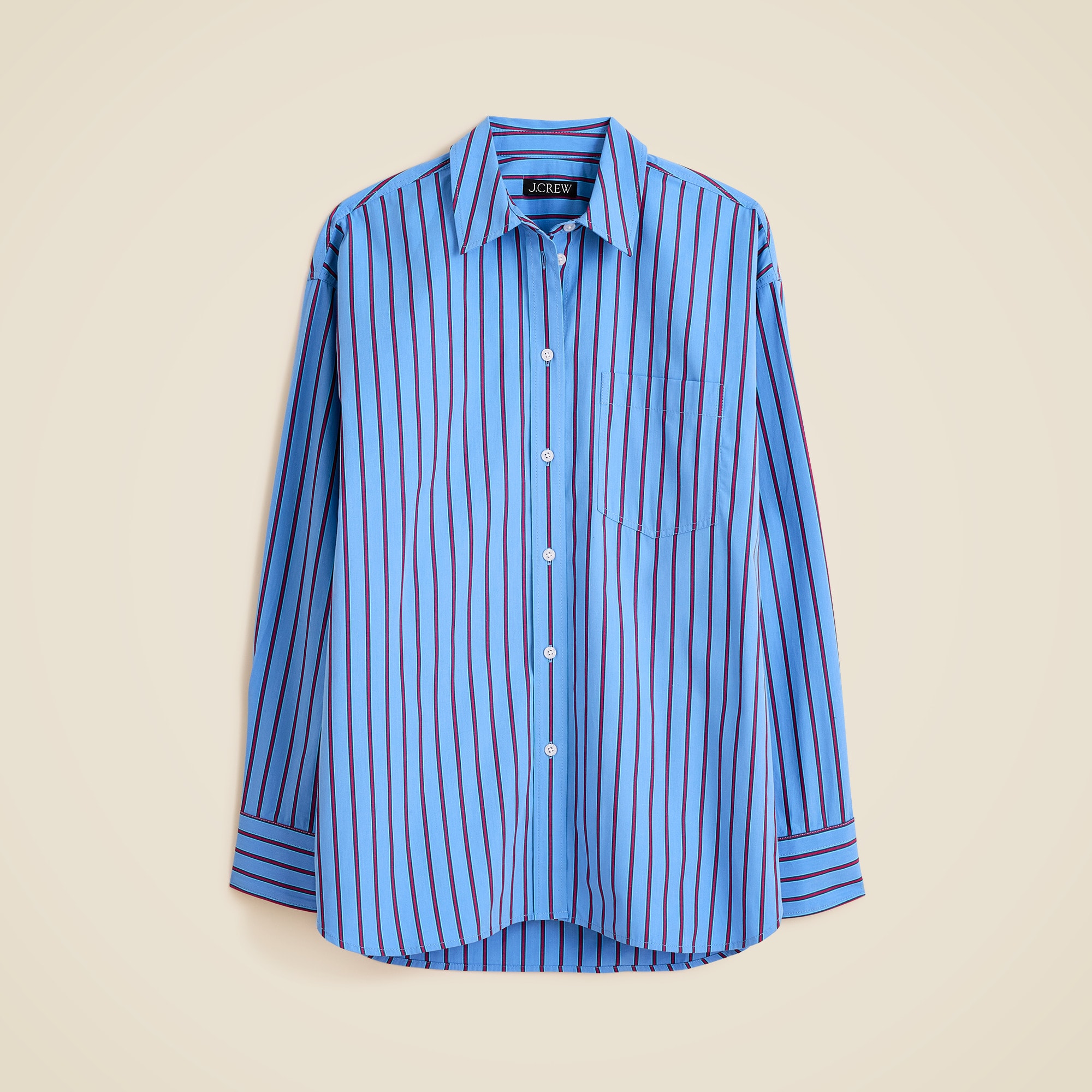 Étienne Oversized Shirt in Striped Cotton Poplin