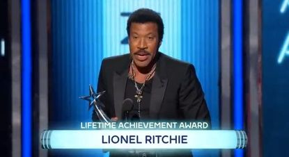 A little misspelling doesn't take away from Lionel Richie's lifetime achievement award