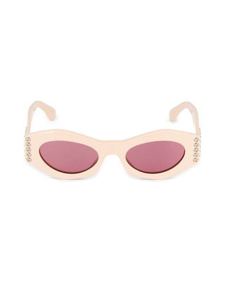 Alaïa, 51mm Oval Sunglasses