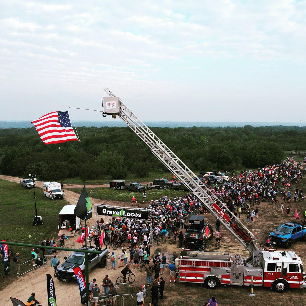 Start of 2023 Gravel Locos in Hico, Texas