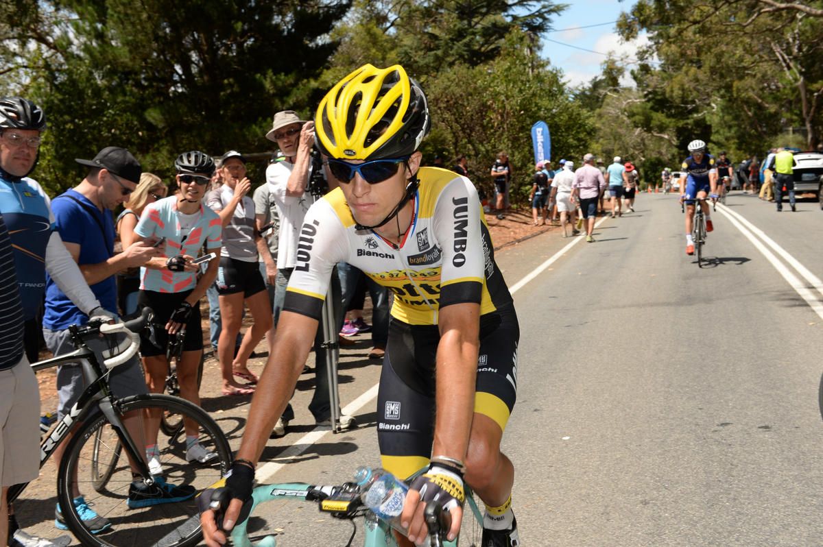 George Bennett tested his legs on the climb