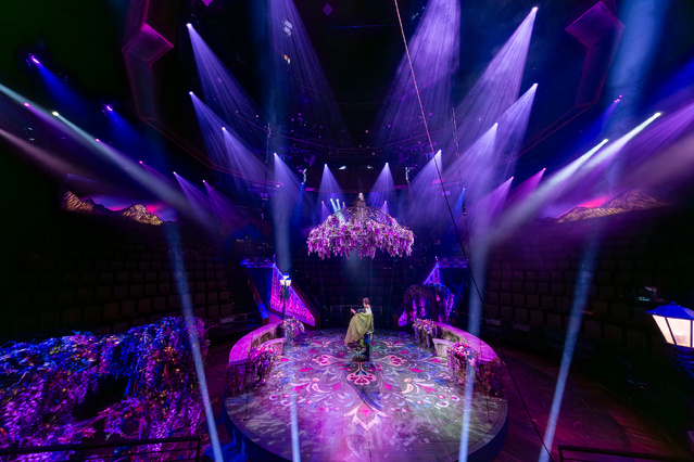 The stage at Hale Centre&amp;rsquo;s theater in the round.