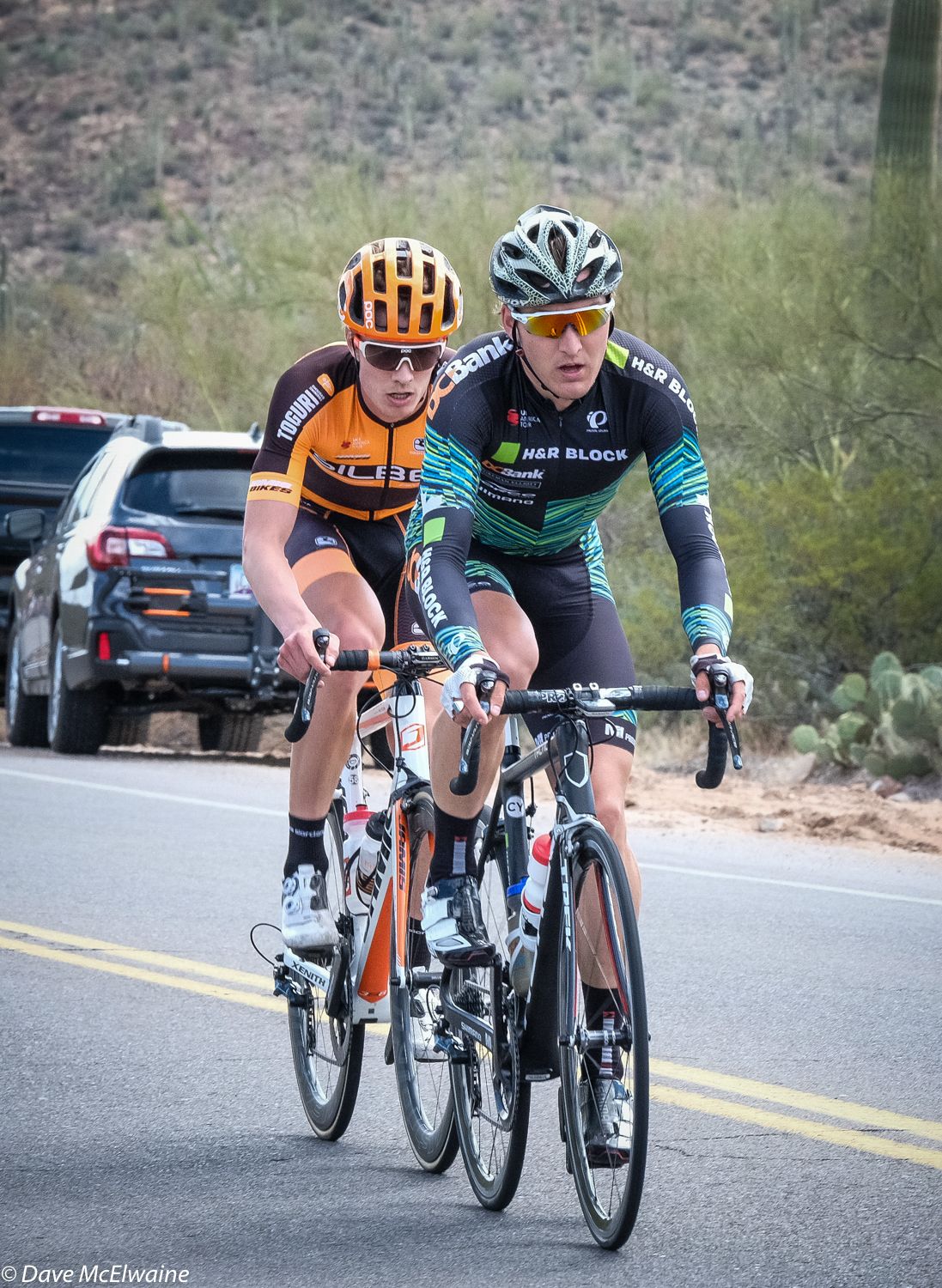 A two-man breakaway included Silber and H&amp;R Block