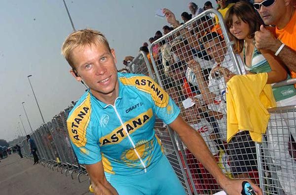 Andrey Kashechkin (Astana) happy to be where he is