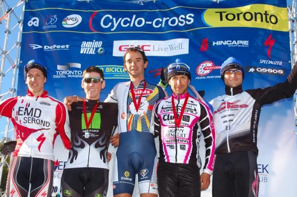 Davide Frattini tops the Elite Men's Podium at Toronto UCI Cyclocross Day 1 .