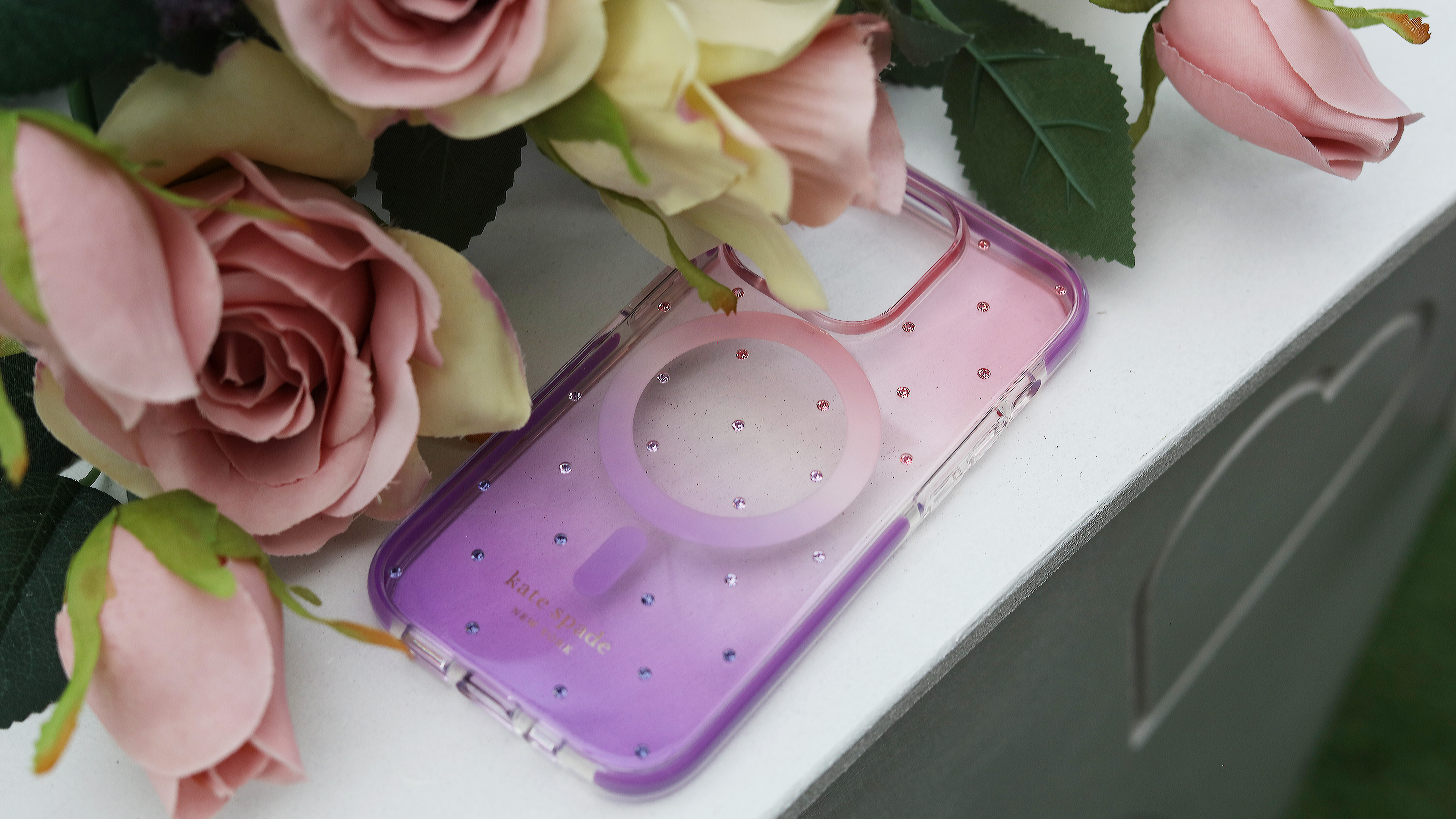 LV Ink Flowers Samsung Galaxy S23 Ultra Clear Case