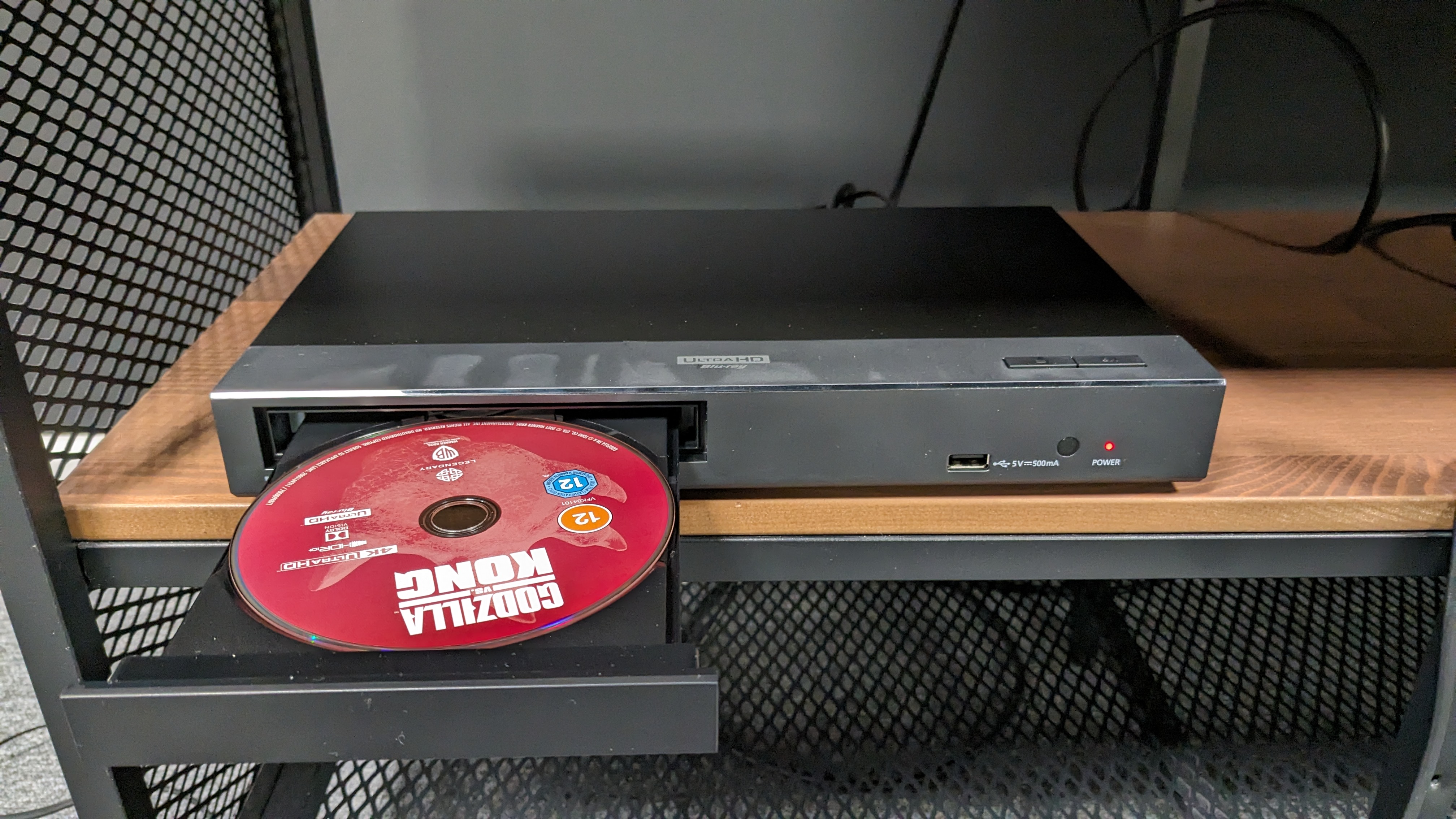 Panasonic DP-UB154 with disc tray open