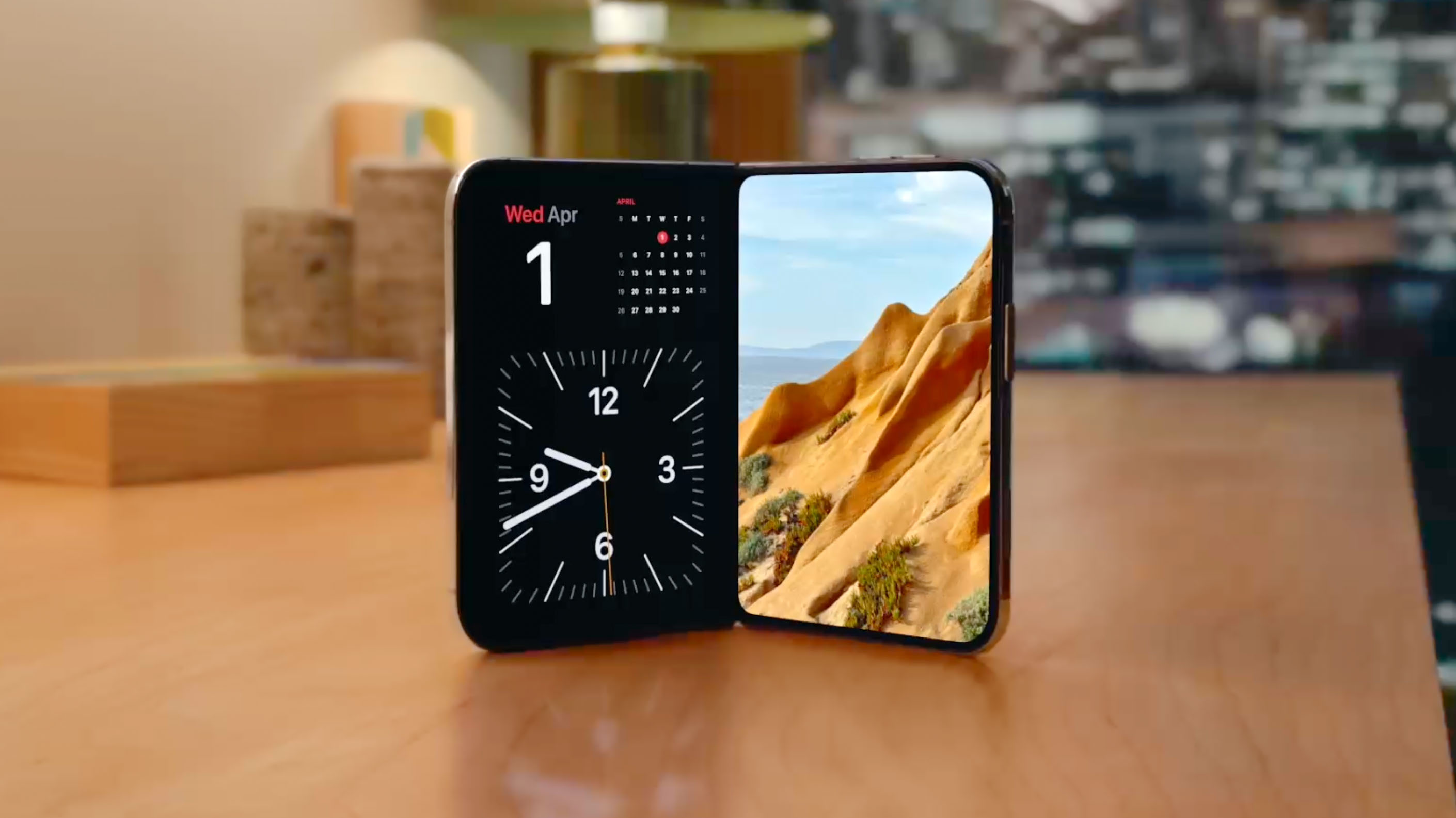 iPhone Duo shown half open