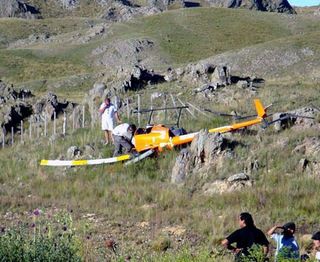 Helicopter crashes on finish line in San Luis