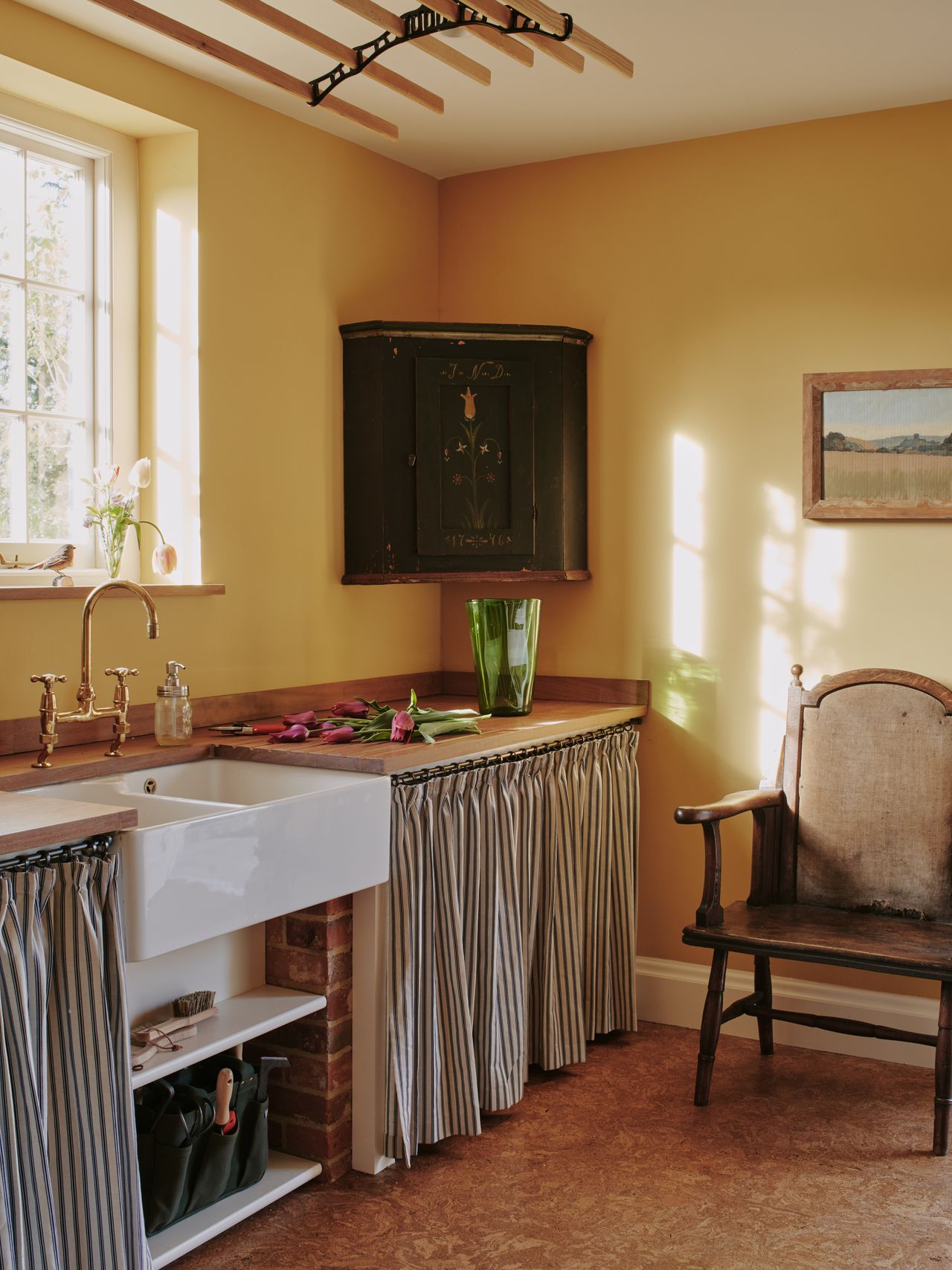 Brightly coloured interiors