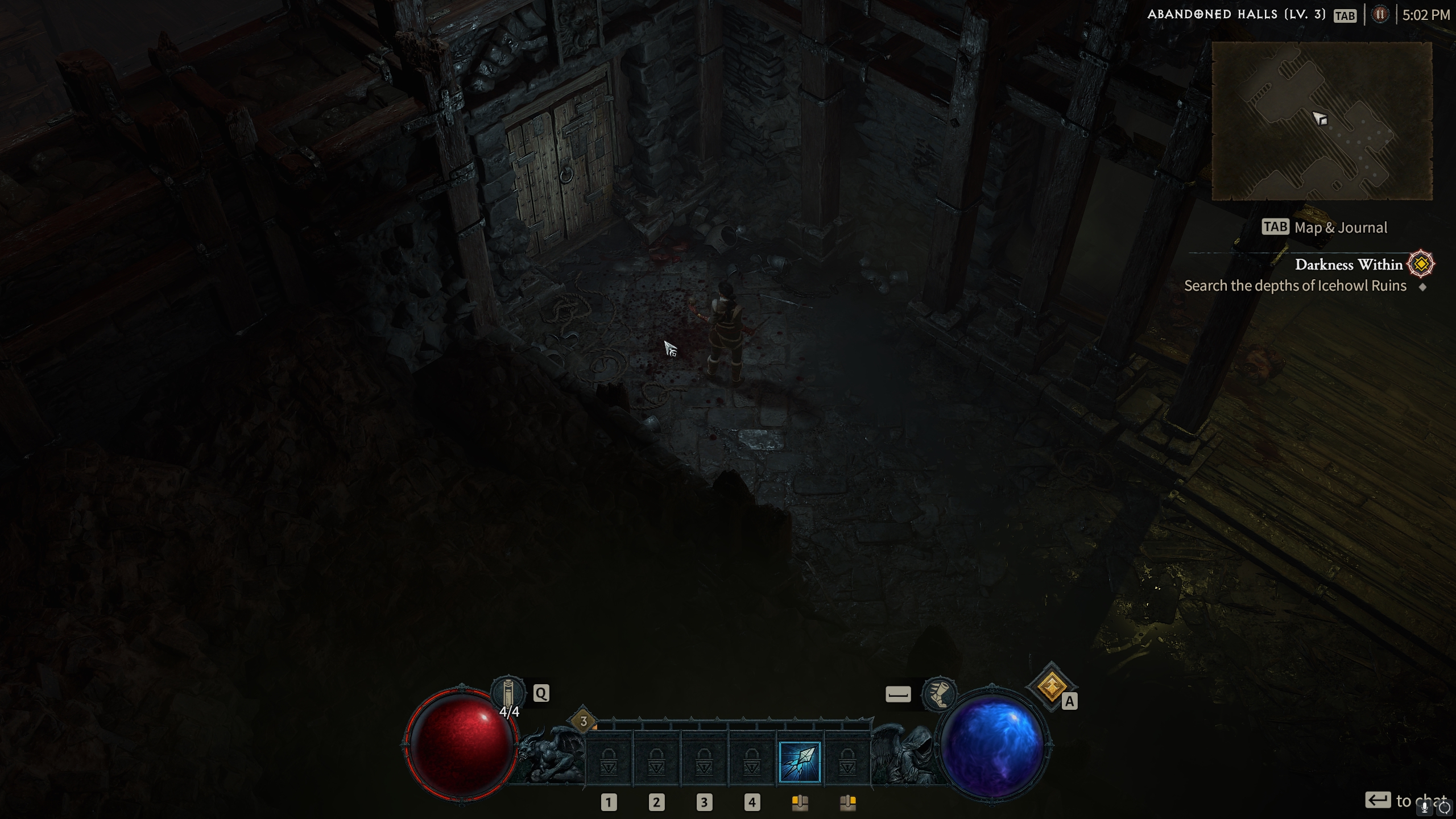 A dungeon in Diablo 4.