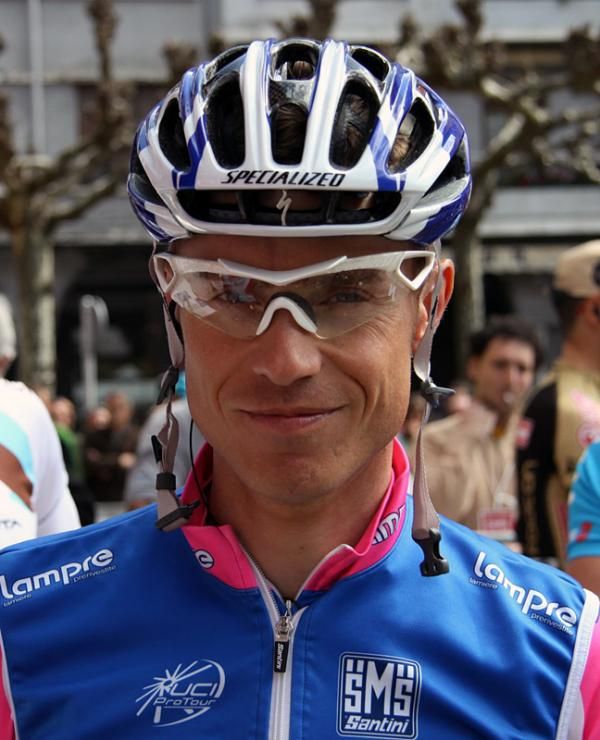 Damiano Cunego (Lampre) started stage five but would soon abandon.