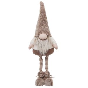 Natural Gonk With Extending Legs Indoor Christmas Decoration -Up to 80cm