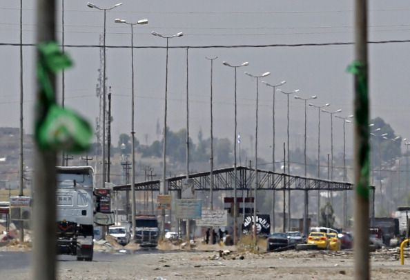 An Islamic State checkpoint in Iraq.