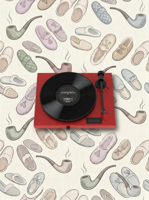 Pro-Ject Juke Box E1, All-In-One Plug & Play Hi-Fi System With Bluetooth, Preamp and 50w Stereo Power Amplifier (red)