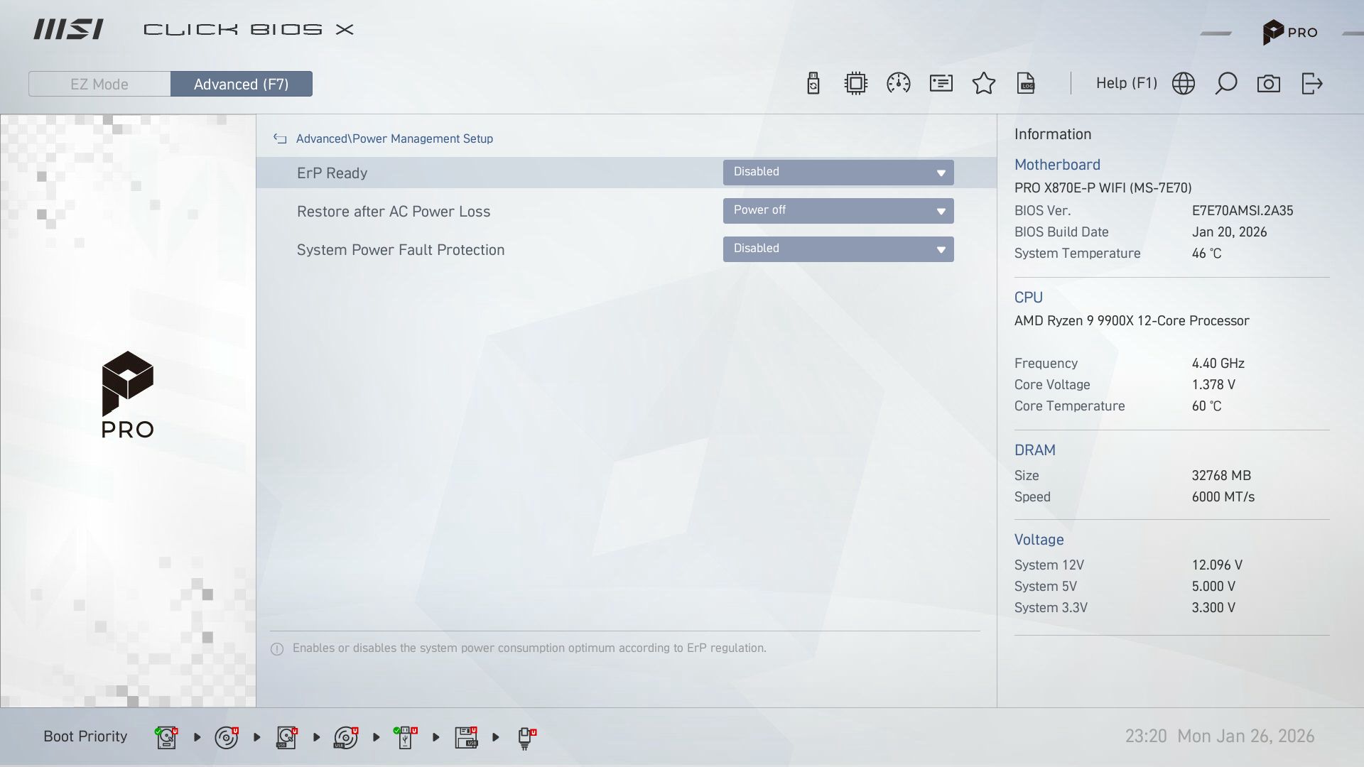MSI Pro X870E-P Wifi