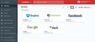 LastPass's user interface within Google Chrome