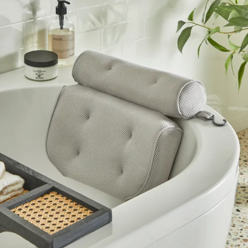Luxury Bath Pillow Silver