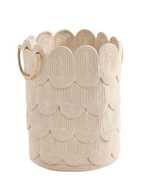 Neutral Swirl Rope Storage Basket