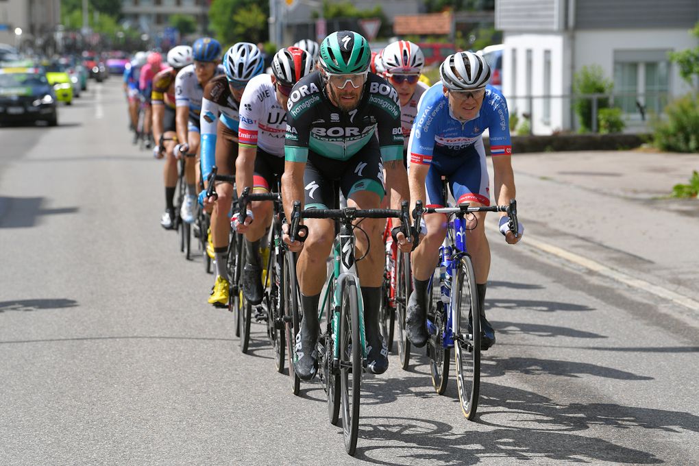 Daniel Oss on the front durring stage 6 at Tour de Suisse