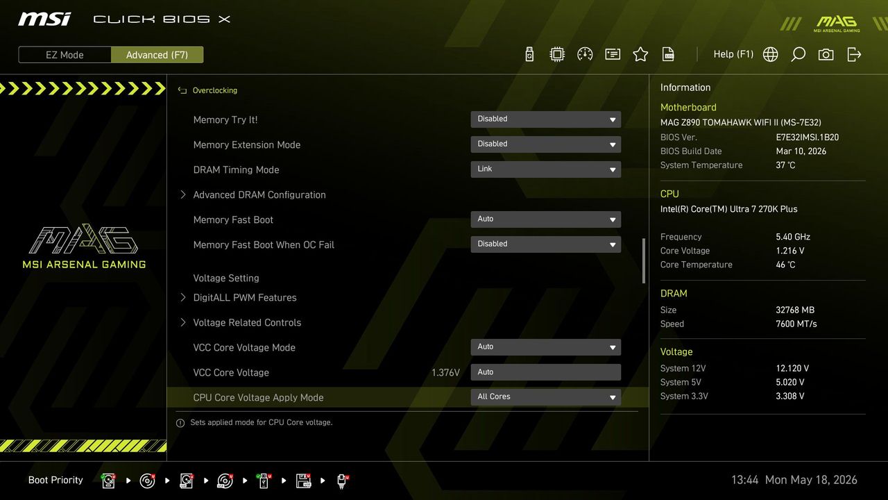 MSI MAG Z890 Tomahawk Wifi II