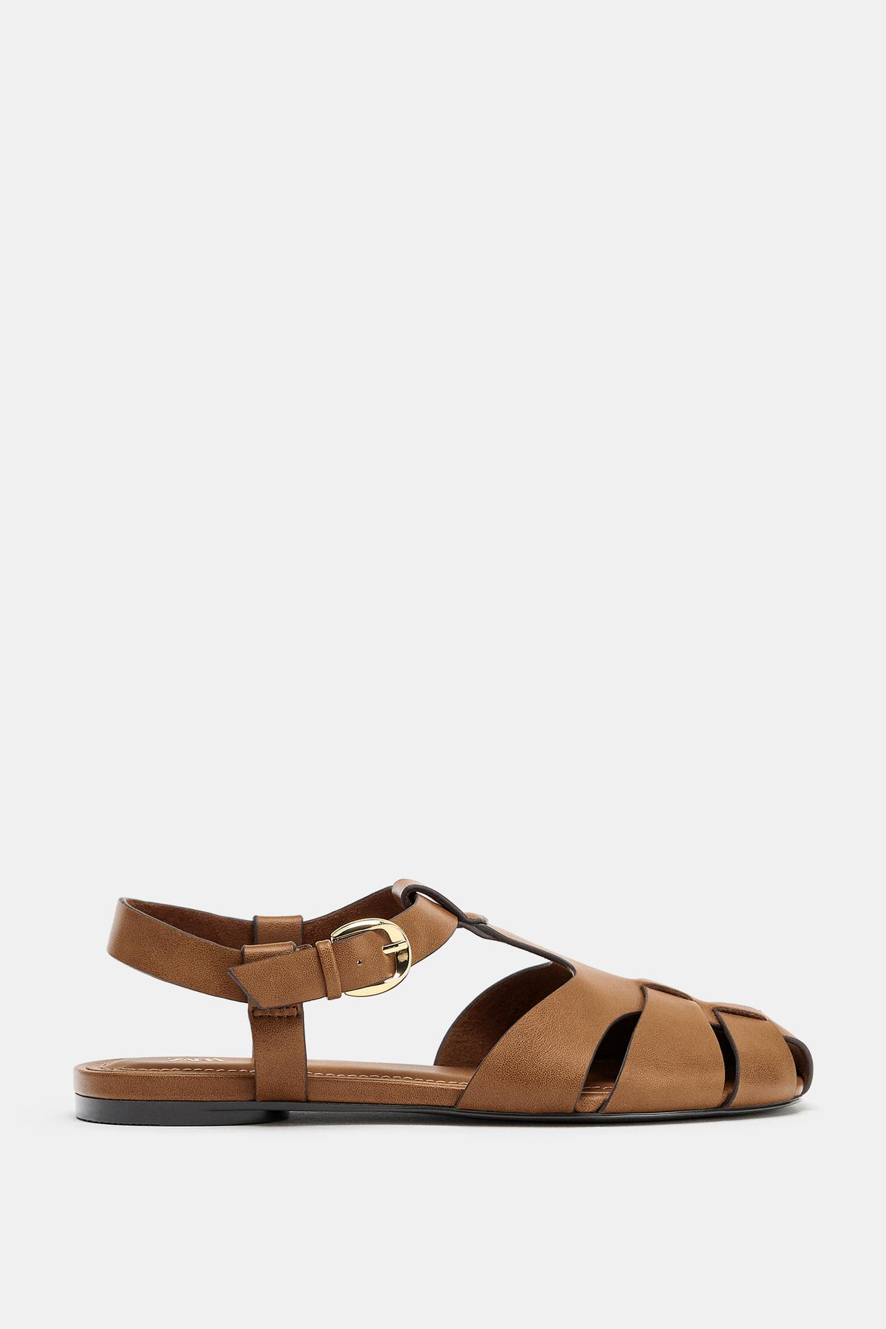 ZARA, Flat Fisherman Sandals