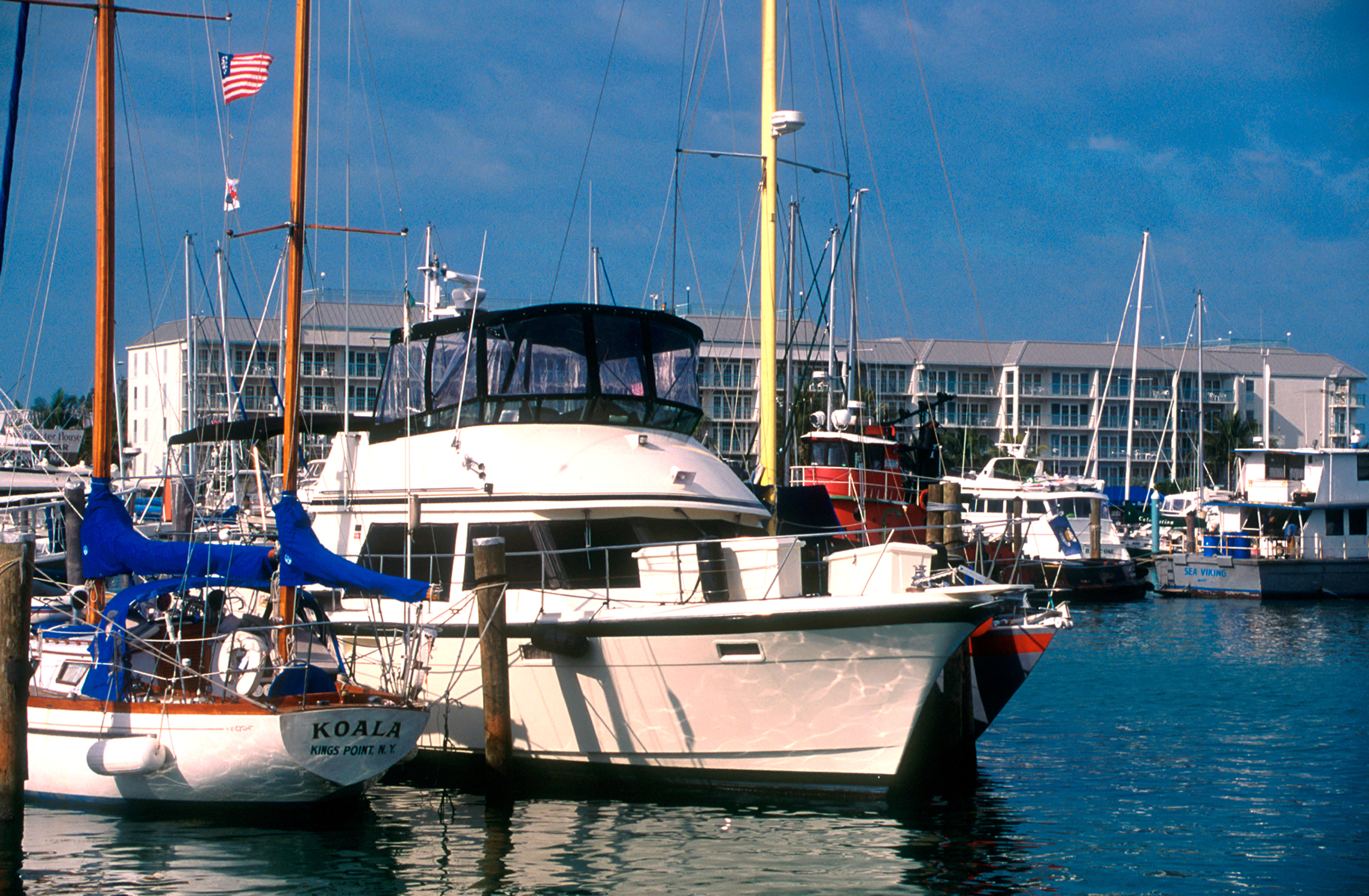 Pleasure craft at Key West Florida USA
