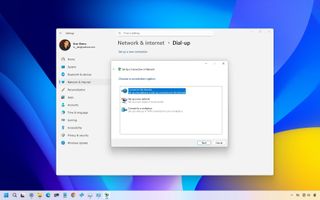 Windows 11 dial-up settings