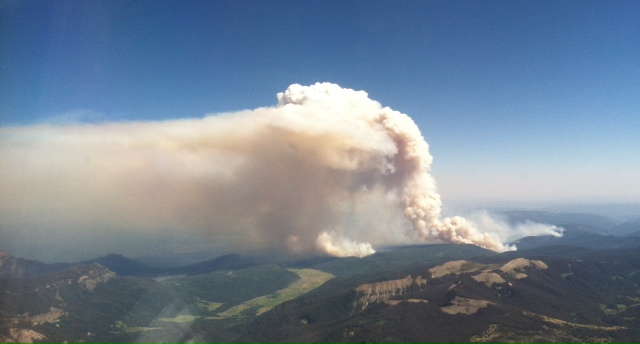 Little Sand fire from above
