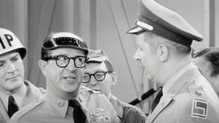 Ernie Bilko talking to his superiors on The Phil Silvers Show
