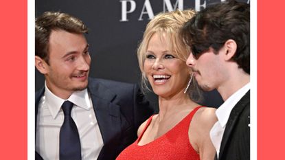 Pam Anderson sons. Pictured: Brandon Thomas Lee, Pamela Anderson, and Dylan Jagger Lee attend the Premiere of Netflix's "Pamela, a love story" at TUDUM Theater on January 30, 2023 in Hollywood, California