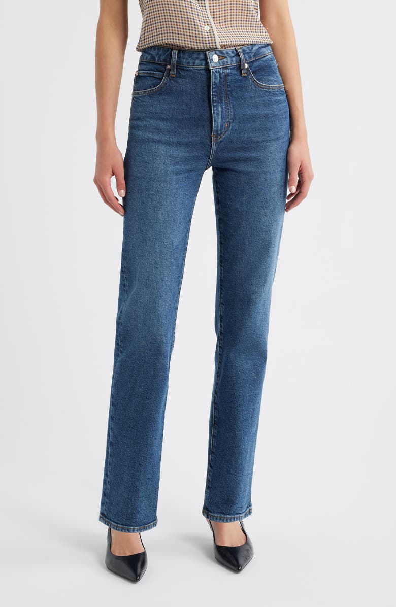 The Ruler High Waist Straight Leg Jeans