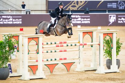 Scott Brash lands his second grand prix of the day, this time with 17-year-old Hello Jefferson in the CSI5* contest.