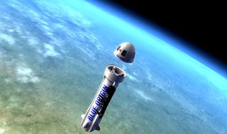 The private spaceflight company Blue Origin plans to offer private trips into suborbital space aboard rather roomy crew capsules with large windows.