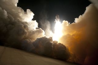 The space shuttle Endeavour lifts off in the predawn hours from Launch Pad 39A in Kennedy Space Center in Floria on Feb. 8, 2010.
