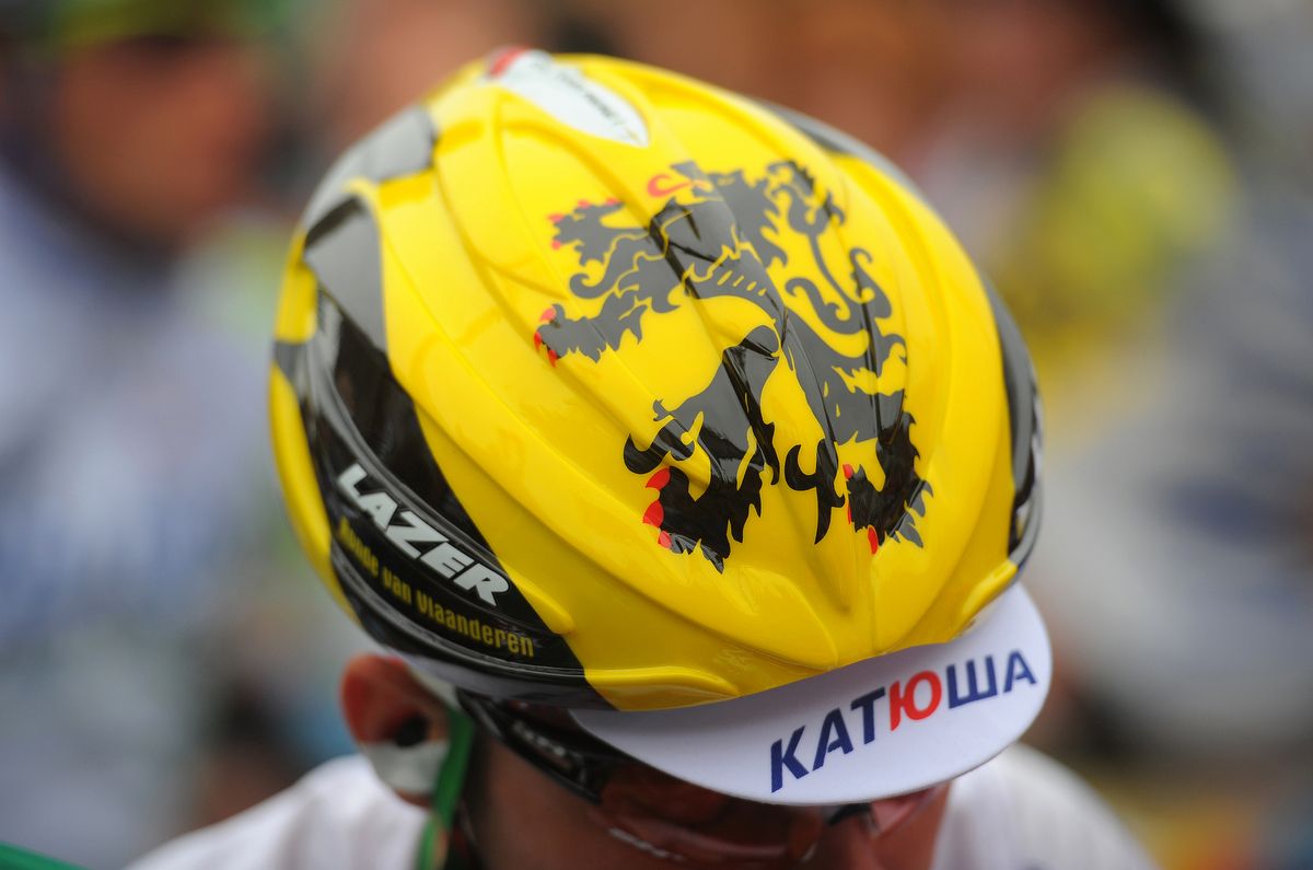 The Flemish Lion is also sported by some riders