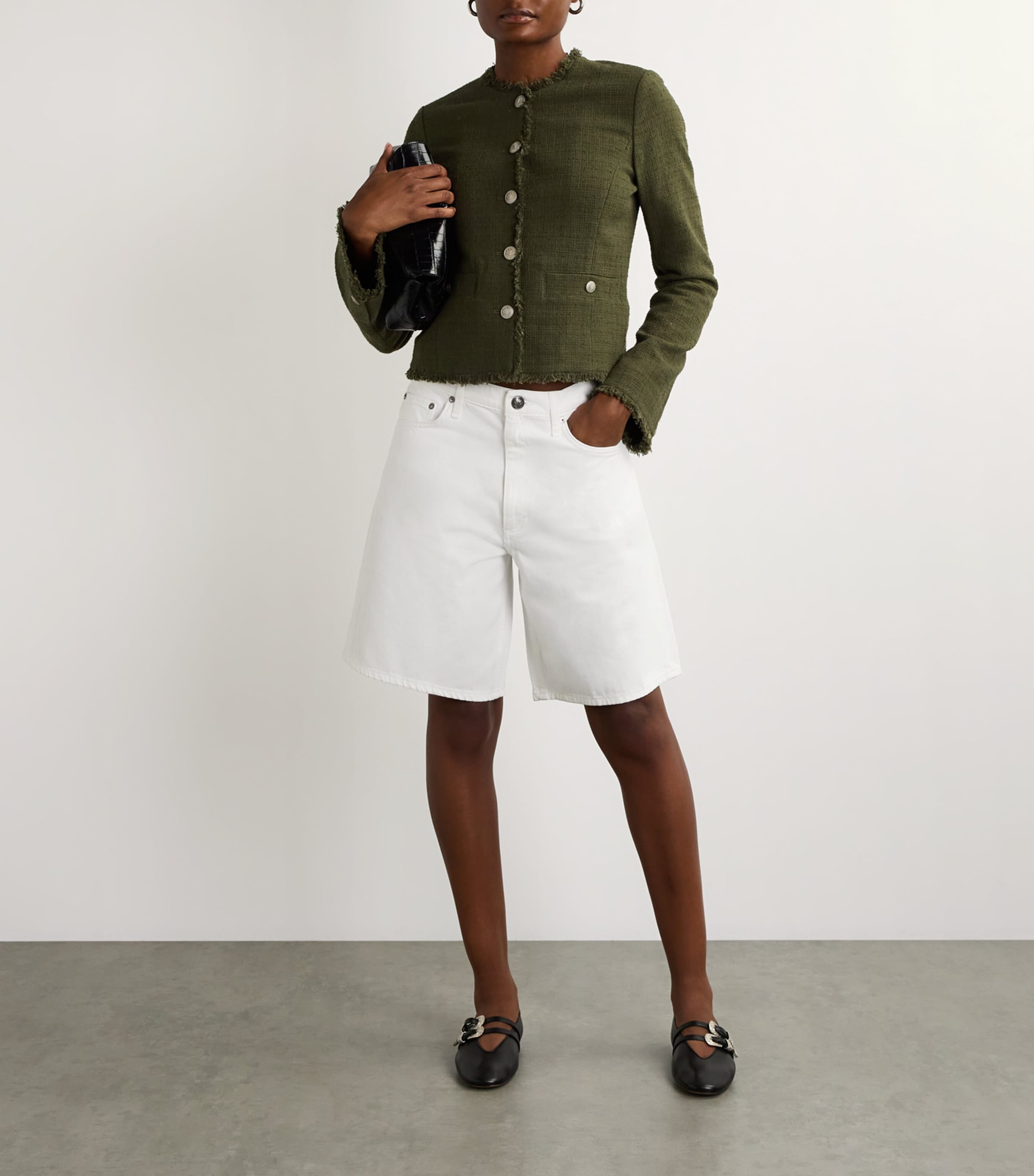 Denim Mckenna Longline Shorts