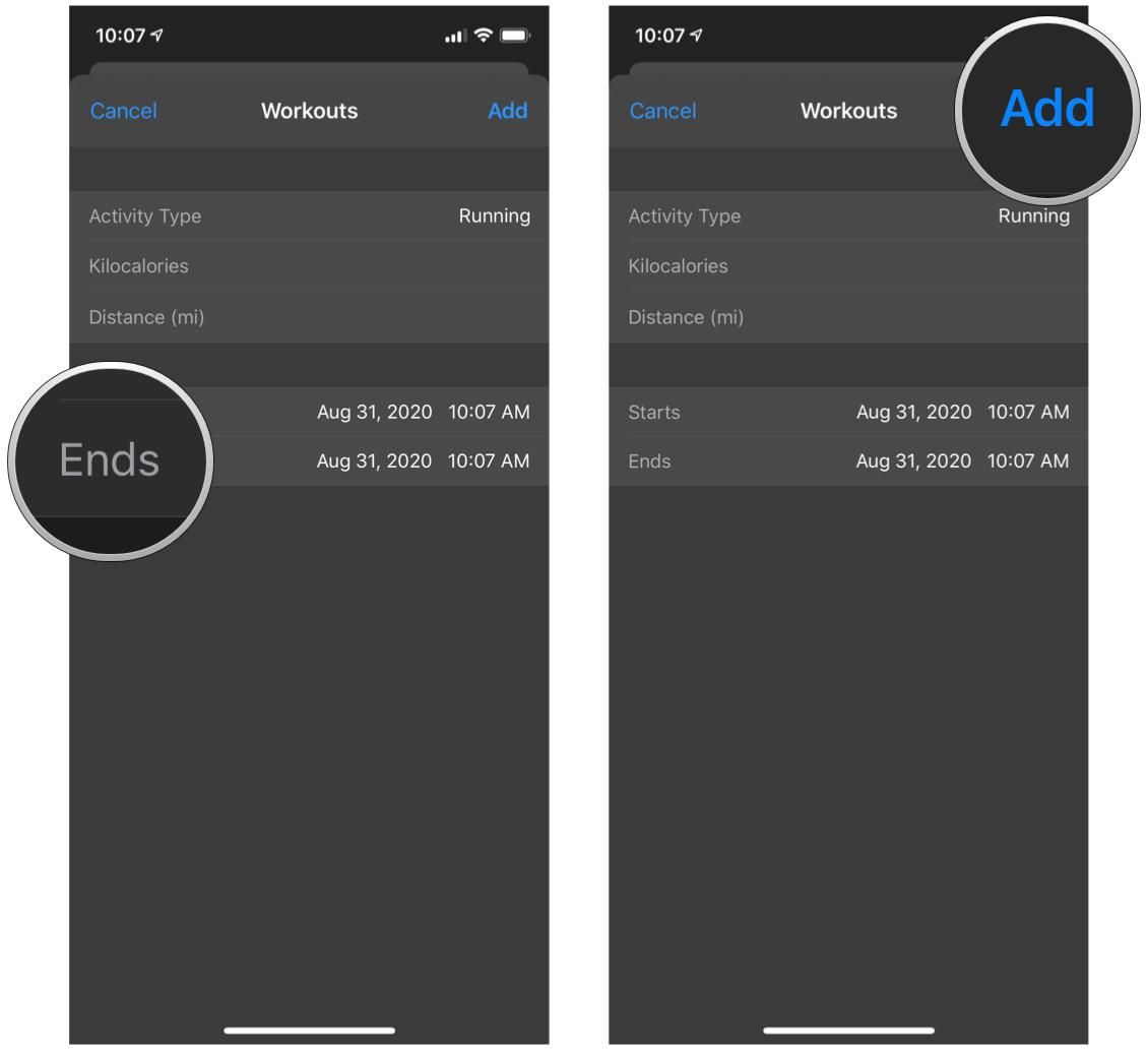 How to manually add workout data to the Health app on your iPhone | iMore