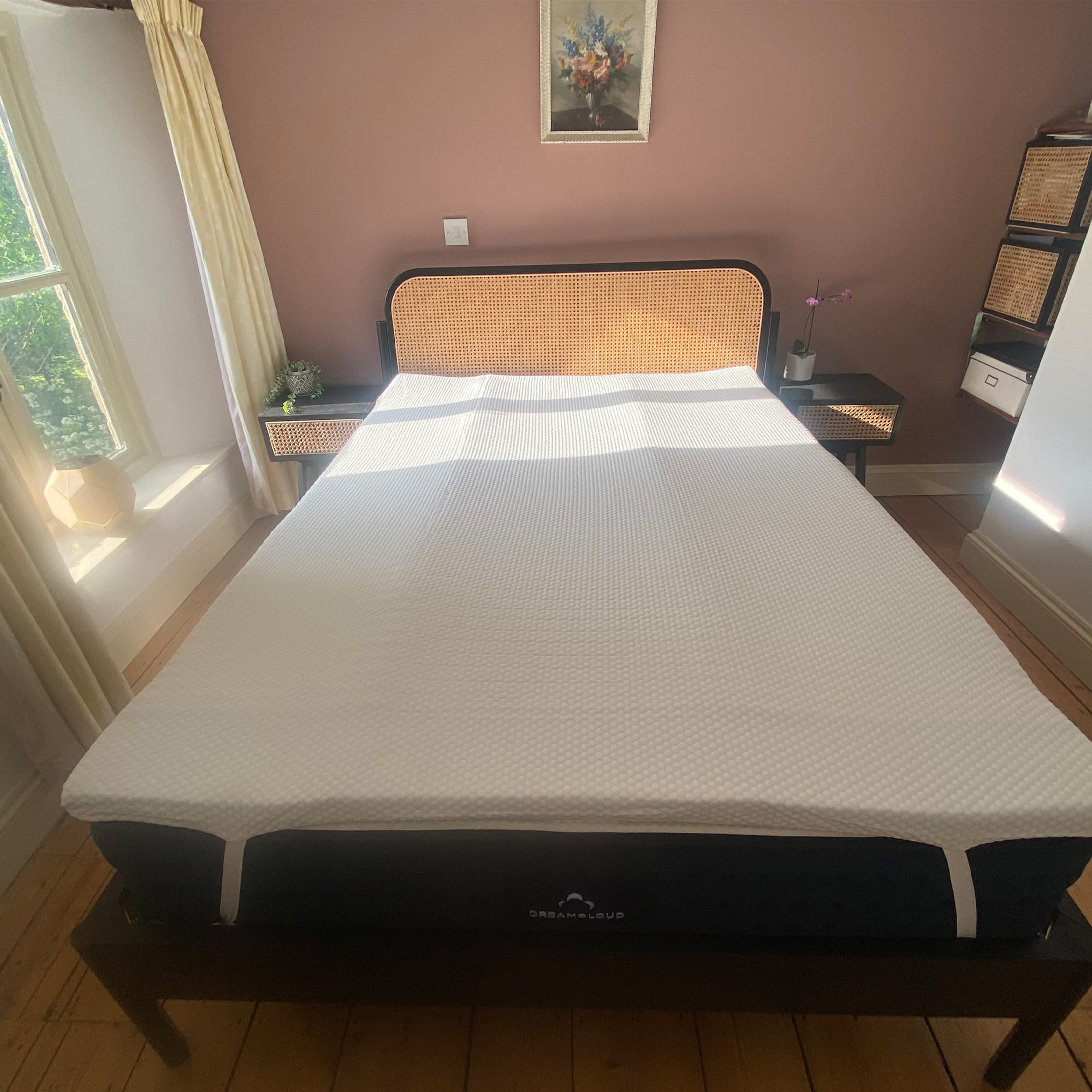 Dunelm Gel Fusion Mattress Topper being tested