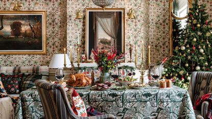 Maximalist Christmas table by Mind the Gap