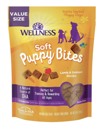 Wellness Soft Puppy Bites Lamb &amp; Salmon Recipe Grain-Free Natural Dog Treats
$9.99 at Chewy