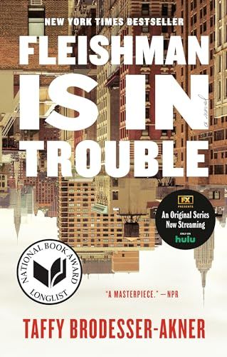 Fleishman Is in Trouble book cover with the city of new york upside down