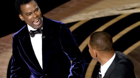 Will Smith and Chris Rock at the Oscars 2022