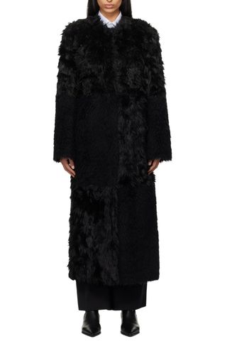 Black Hilma Faux-Fur Coat