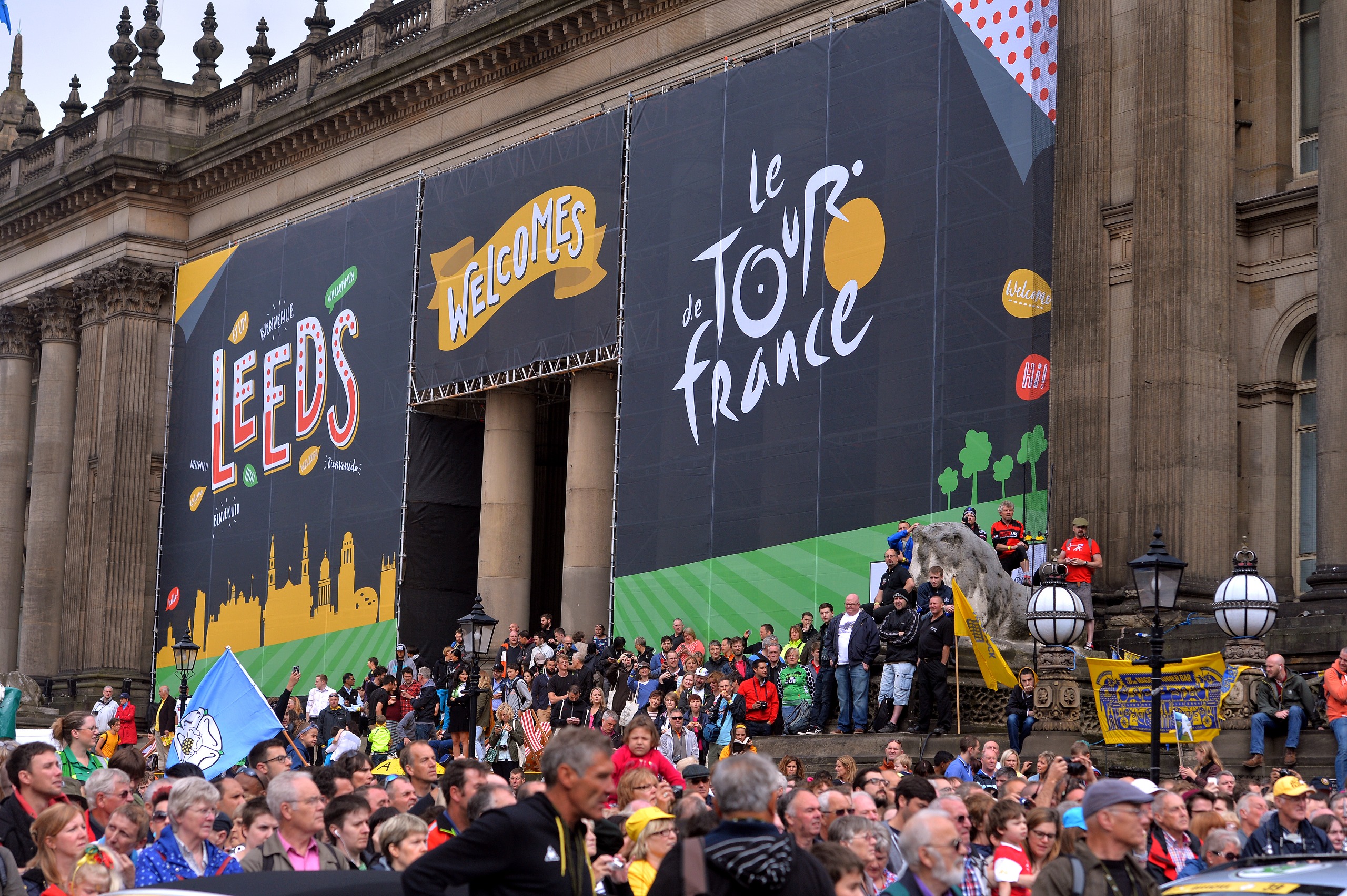 Crowds in Leeds for the 2014 Tour de France