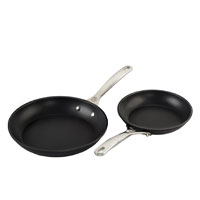 Set of 2 Toughened Nonstick PRO Fry Pans | Was