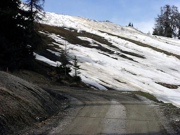 Snow has hampered work in recent days