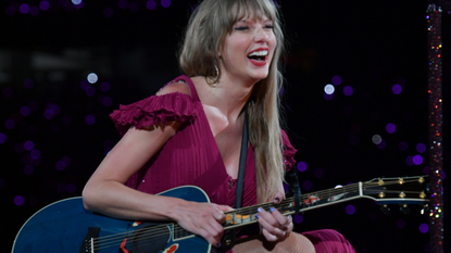 Taylor Swift performs onstage during night two of Taylor Swift | The Eras Tour at GEHA Field at Arrowhead Stadium on July 08, 2023 in Kansas City, Missouri.